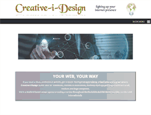 Tablet Screenshot of creative-i-design.com